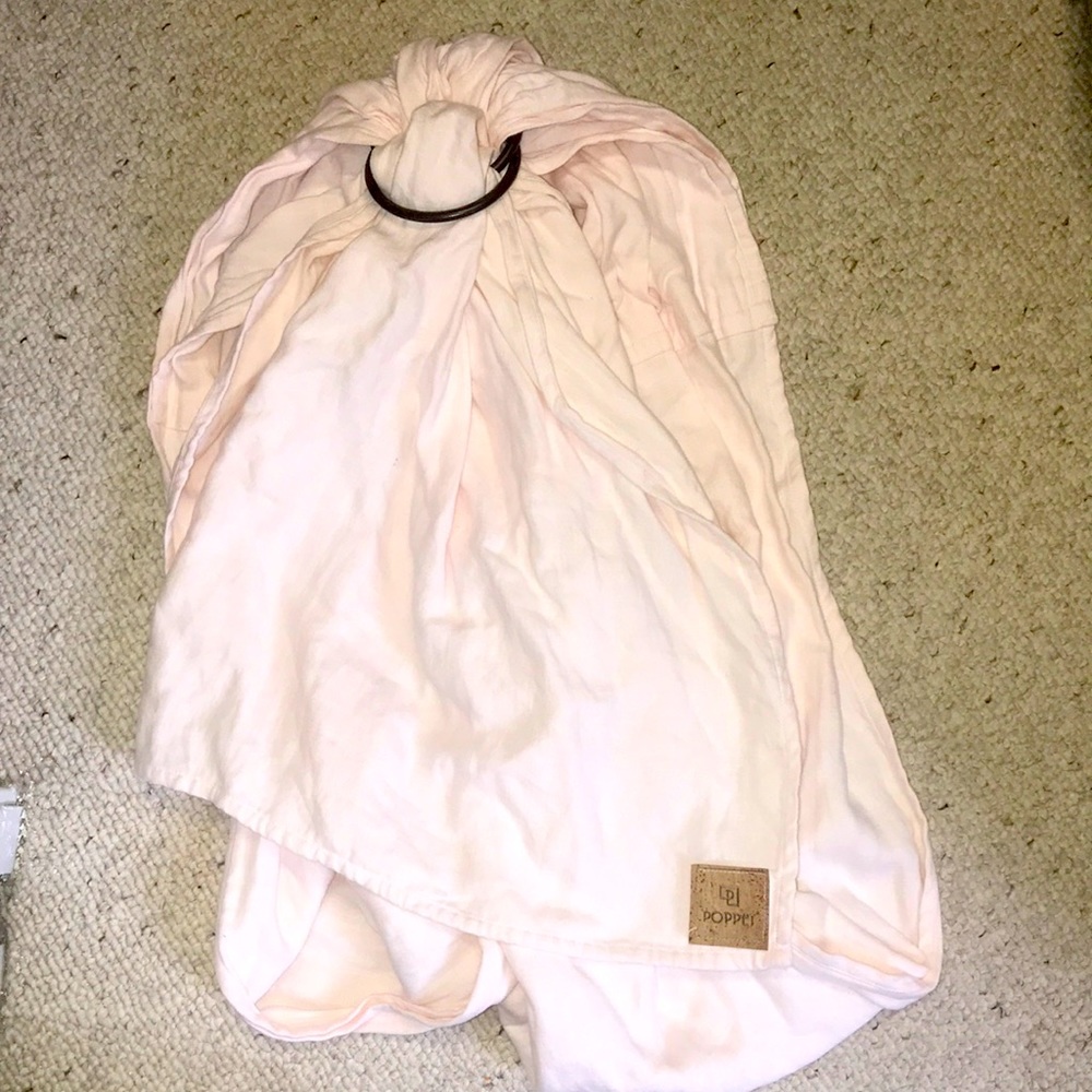 Linen Pink Poppet Ring Sling